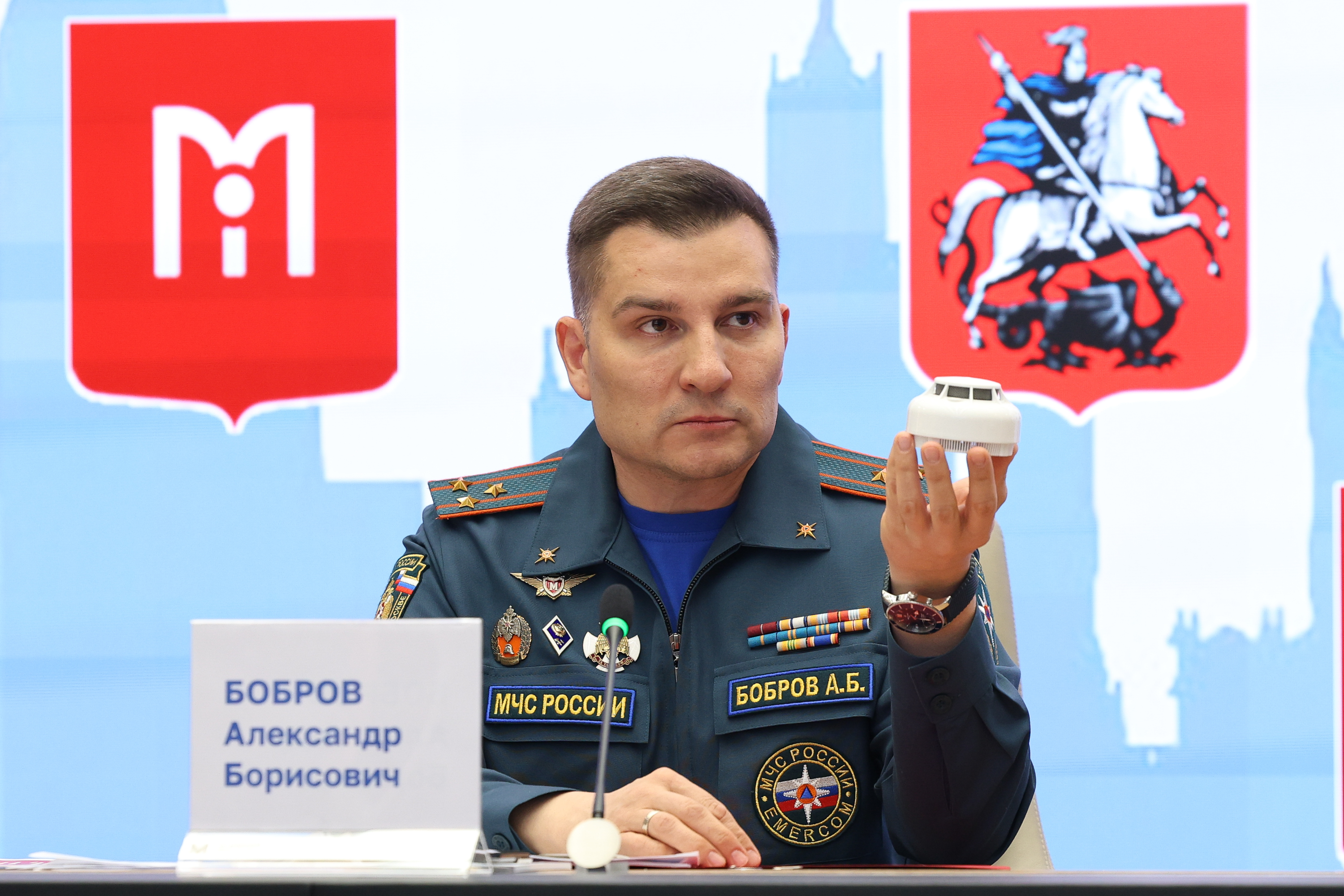 Фоторепортаж с пресс-конференции «Основные вопросы пожарной безопасности в весенне-летний период»