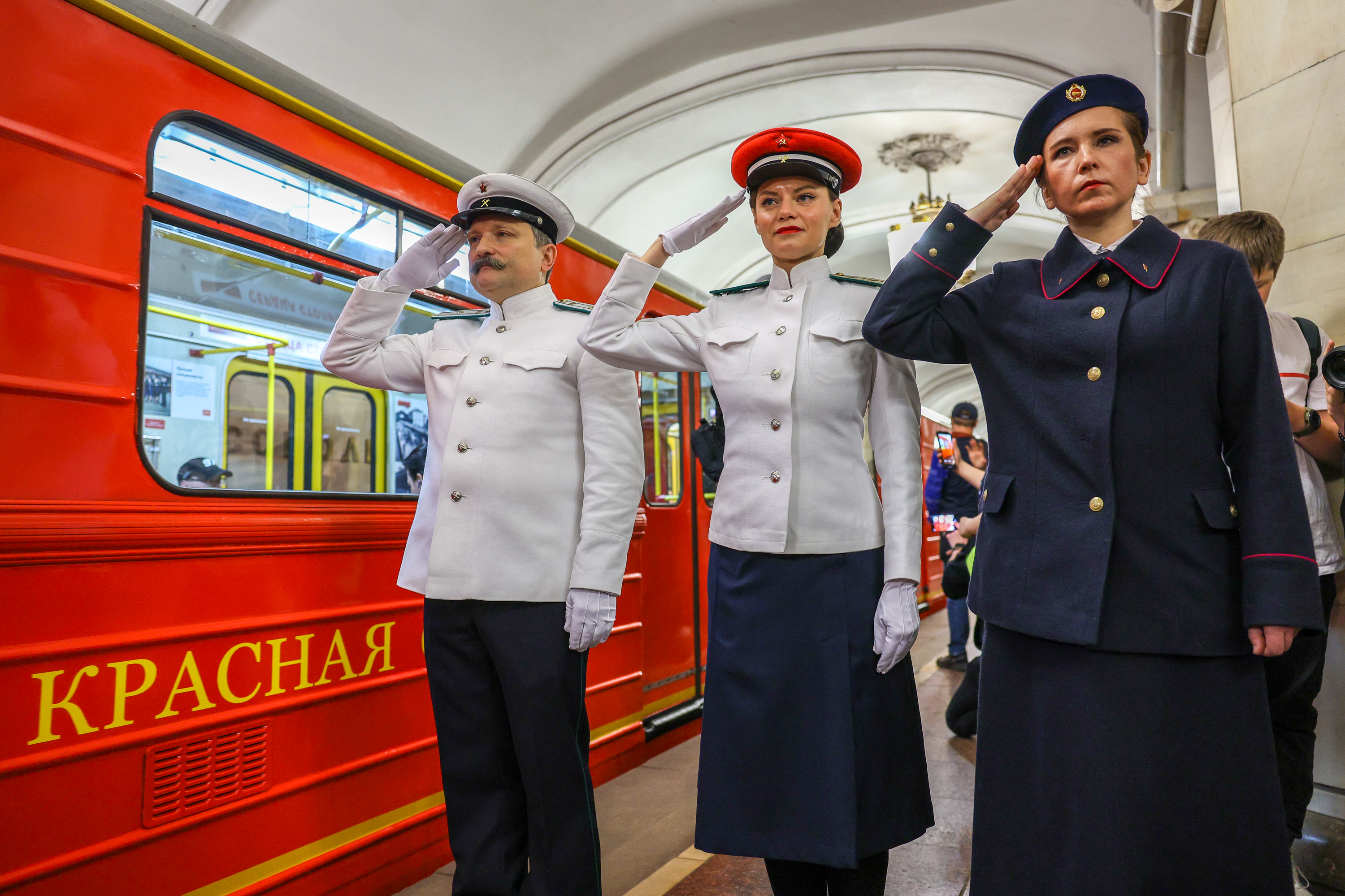 Парад поездов к 91-летию Московского метрополитена