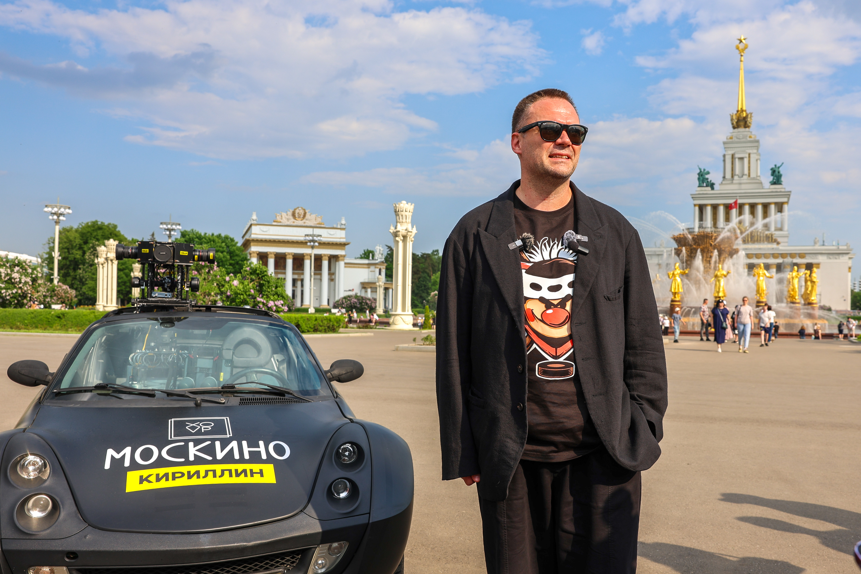Презентация индустриального решения Московского кинокластера и автомобиля для съемок фонов в формате 360