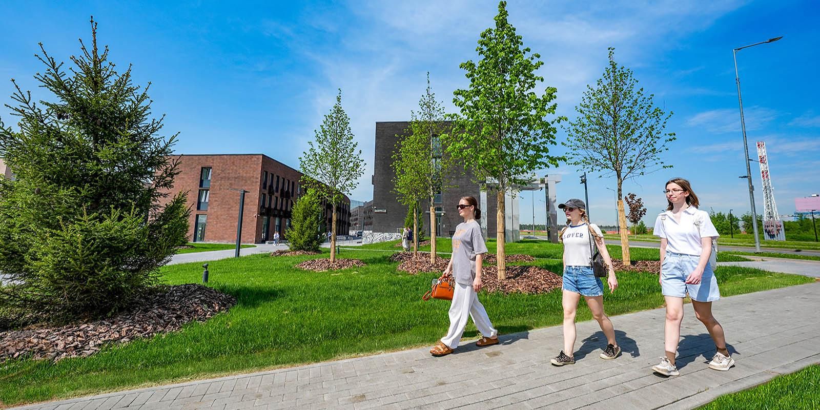 Благоустройство нового общественного пространства завершили в «Сколкове»