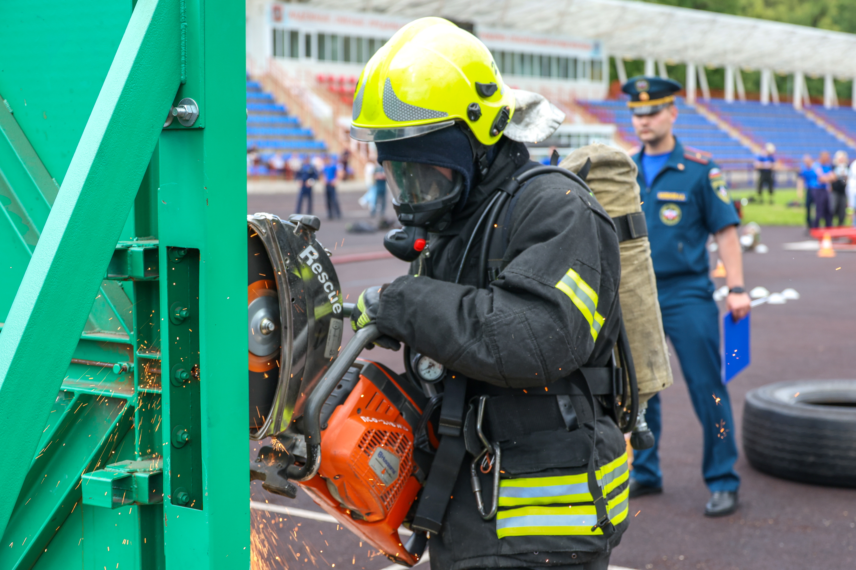 Пресс-мероприятие в рамках конкурса профессионального мастерства «Московские мастера» по профессии «Пожарный»