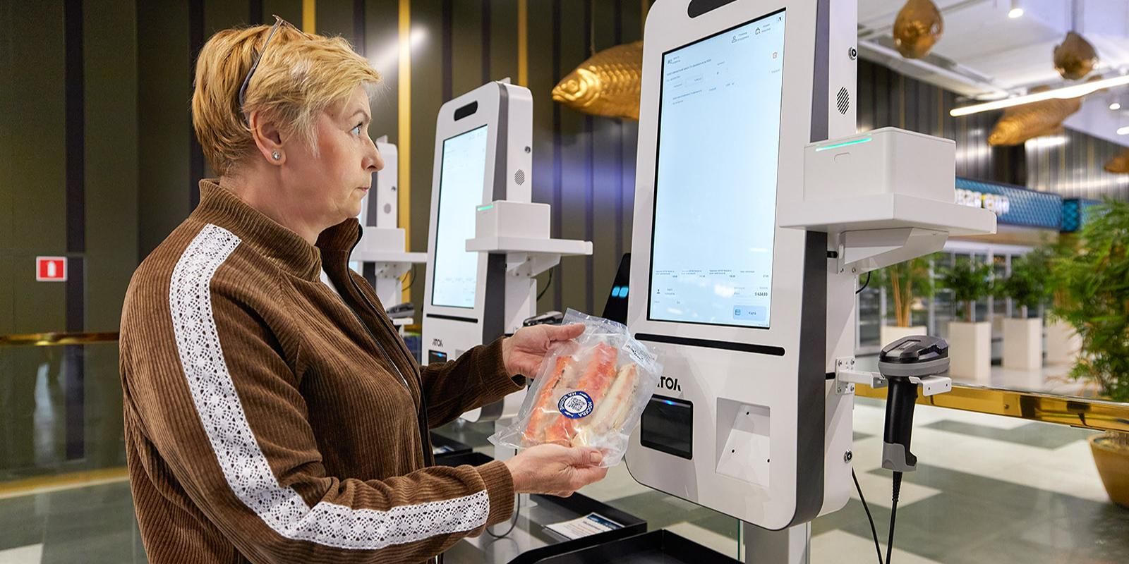 Кассы самообслуживания заработали на рынке «Москва — на волне» в Митине