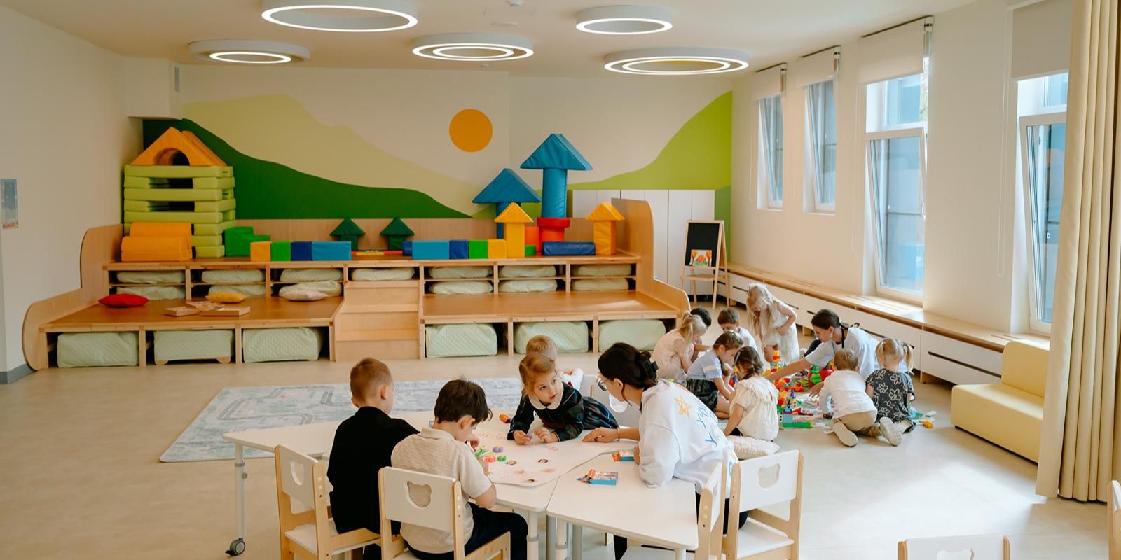 Собянин: В Пресненском районе открыт новый детский сад Романовской школы