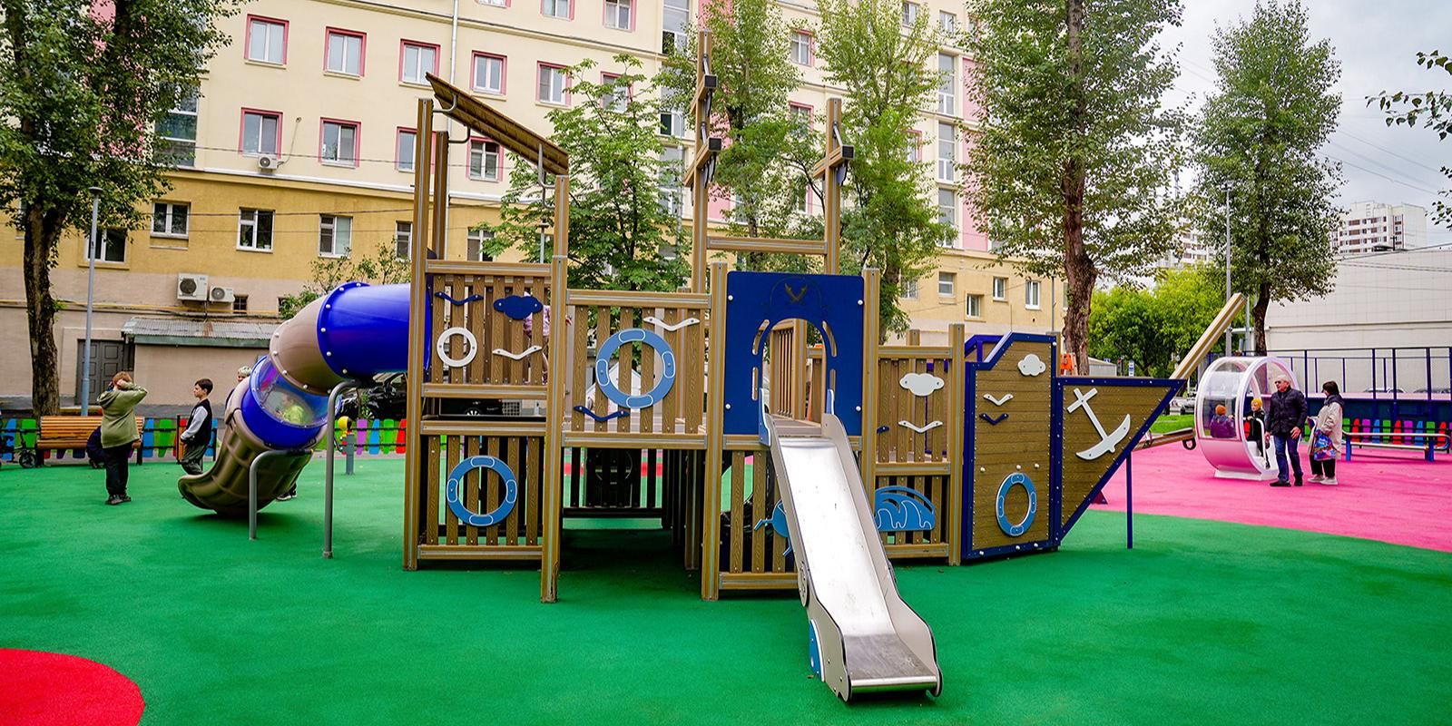 Игровые площадки в морском стиле появились в Москве