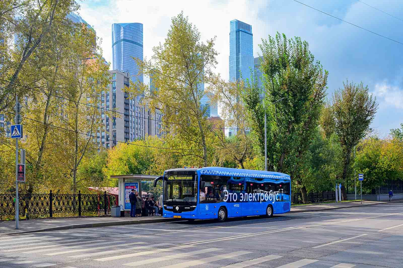 Пять электробусов поколения А5 вышли на маршрут № 847 в Москве