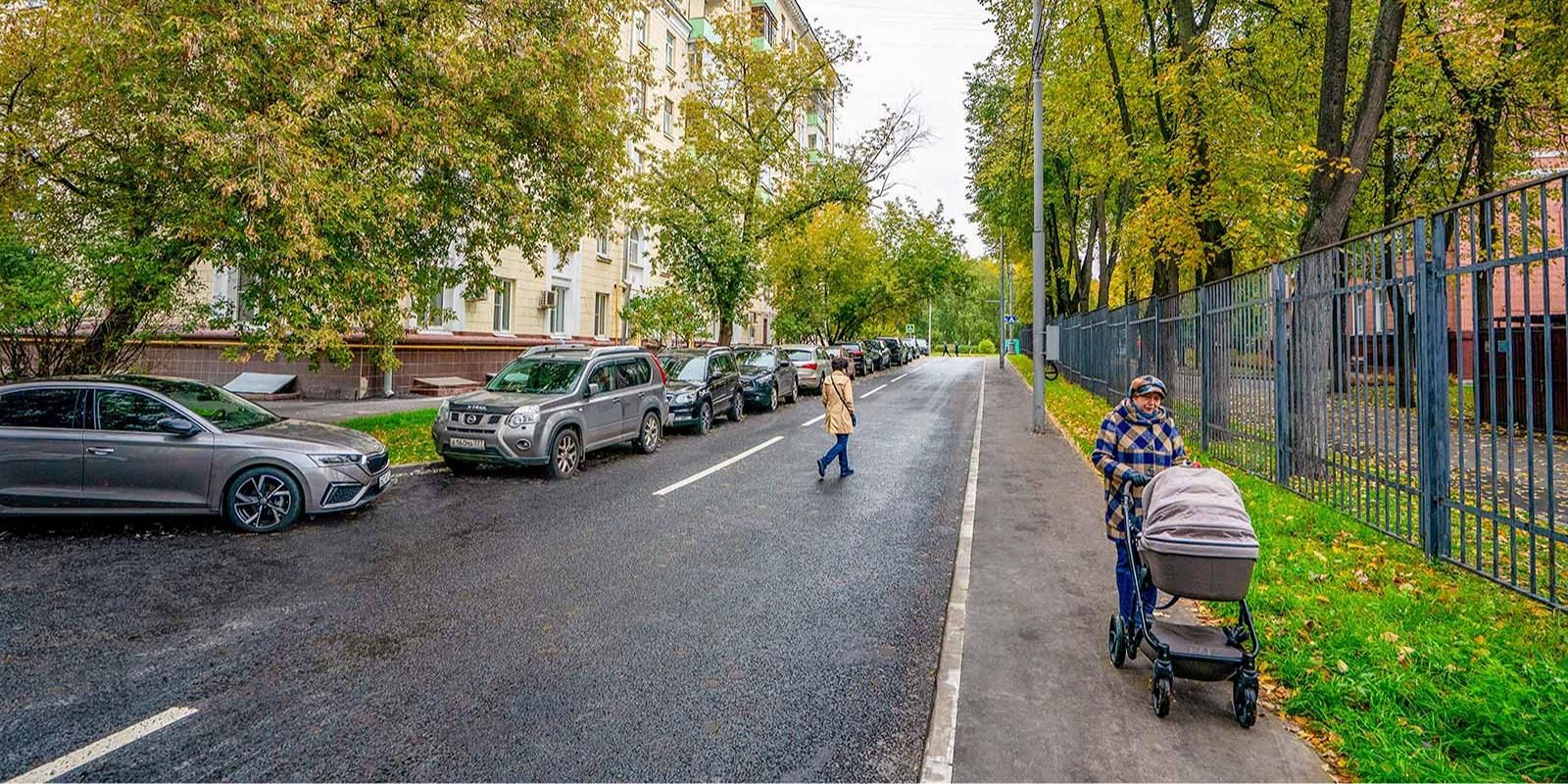 Внутриквартальный проезд комплексно обновили на севере столицы