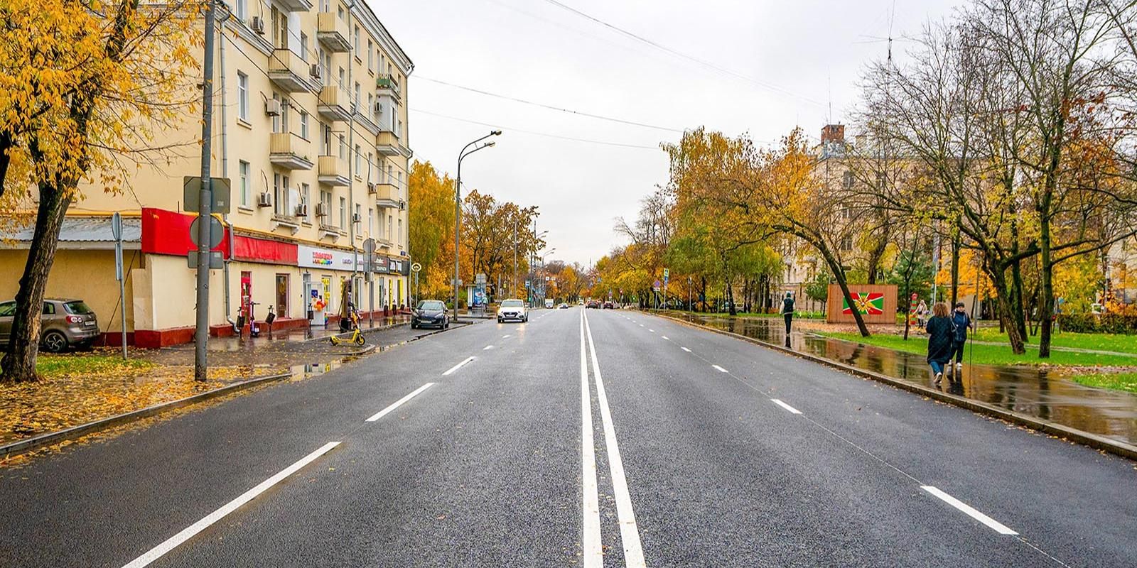 На улице Летчика Бабушкина заменили более 70 тыс. кв. м асфальта